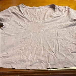 Athleta Muted Purple Crew Neck Short Sleeve Tee